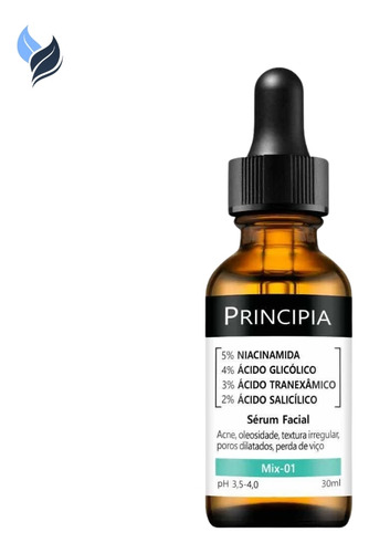 Ácido Glicólico Salicílico Tranexâmico Niacinamida Sérum
