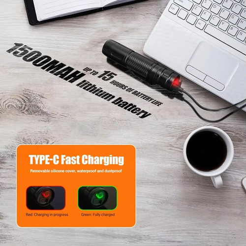 Mini Linterna Led, Linterna De Emergencia Con Carga Usb, 3 M