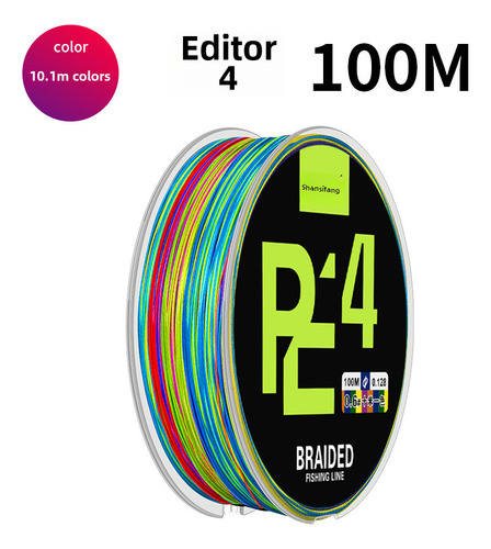 4 Anzuelos 100m 10m Colorthousand Seda Cuadrada Blister