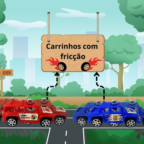 Carro a Friccao - Carrinho de Corrida a Friccao Pullback - 11 cm -  ASH-154493-94