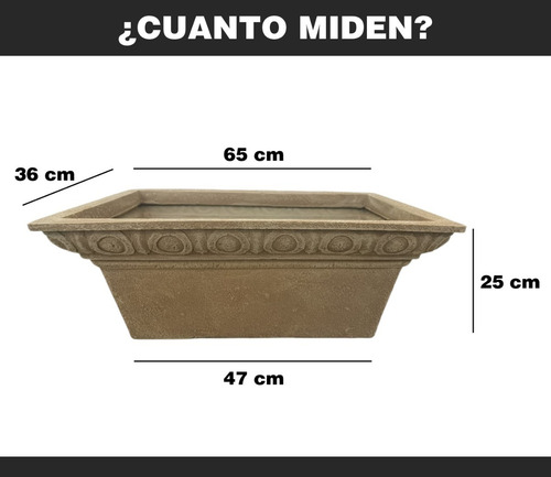 Imagen 7 de 7 de Maceta Minimalista Jardinera Mejor Que Fibra De Vidrio .31
