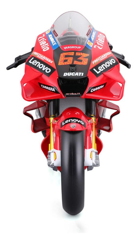 Ducati Desmosedici Gp 2022 Francesco Motorcycle 1:6 Maisto Cor Vermelha