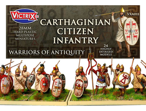 Caixa 24 Miniatura Carthaginian Citizen Infantry Victrix