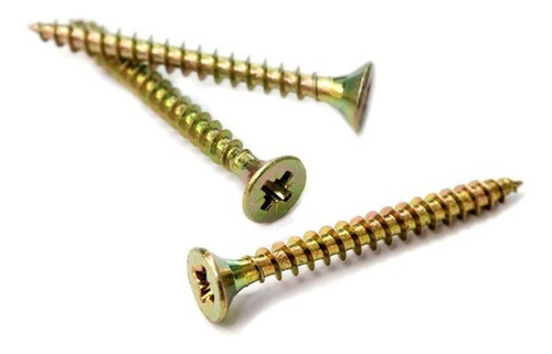 Tornillo Fix Dorado 3,5 X 16 X500 Unidades