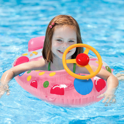 Flotadores De Piscina Con Forma De Yate Para Niños, Anillo D