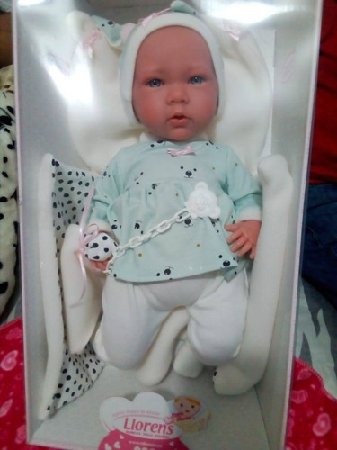 Imagen 8 de 10 de Muñeca Real Mimi Llorona, Cambiador 42cm Bebe Reborn Llorens
