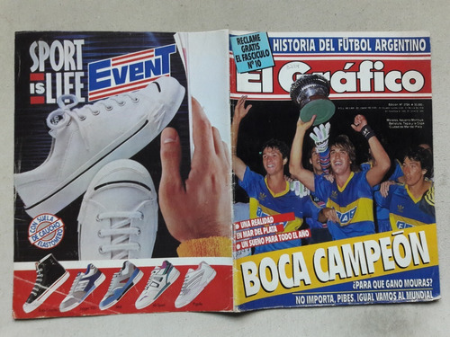 Revista El Gráfico Nº 3724 Febrero 1991 - Boca Campeón