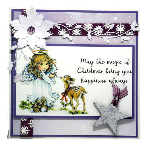 Katy Sue Kit Papel Para Manualidad Tarjeta «christma Angels»