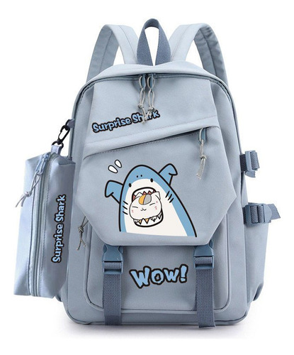 Mochila Bonita Cute Shark Expression W