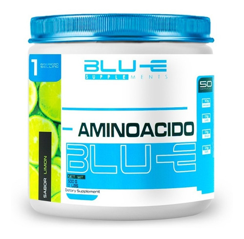 Aminoácidos En Polvo Blu-e 500g Sabores Sabor Limón