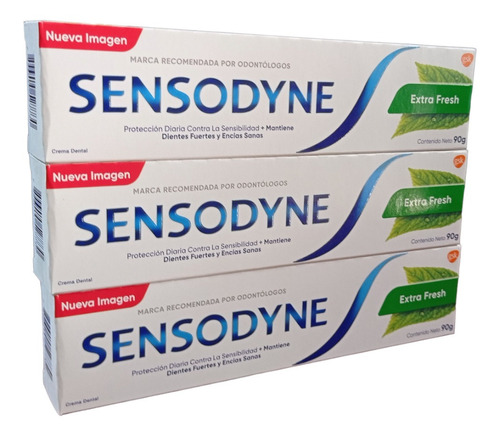 Pack X 3 Pasta Dental Sensodyne Extra Fresh 90 Grs