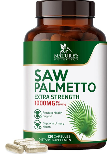 Nature's Nutrition | Saw Palmetto | 1000mg | 120 Capsules