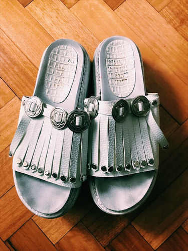 Sandalias Blancas Talle 39