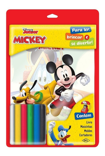 Livro Infantil Mickey Mouse Massinhas Divertidas Meninos