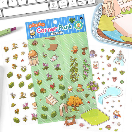 Pegatinas De Escena De Casa 3d Lindo Juego De Calcomanías De