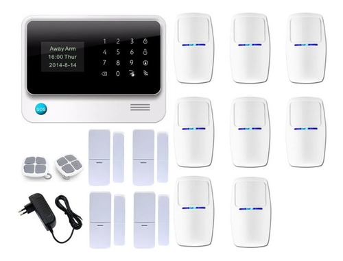 Imagen 1 de 1 de Alarma Wifi Gsm  Casa Negocio 12 Sensores Aplicacion Celular