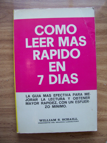 Como Leer Mas Rápido En 7 Días-aut-william Schaill-edi-diana