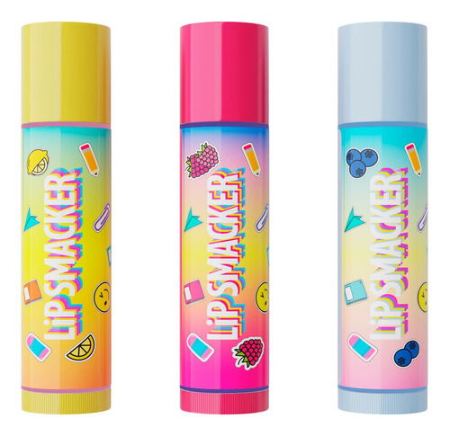 Balsamos Lip Smacker Caja 3 Lápiz Escolar Back To School