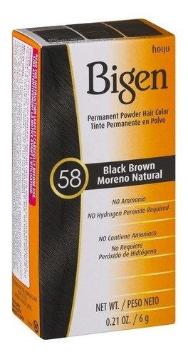 Bigen Tinte Barba Bigote Semi Permanente Negro Natural 58