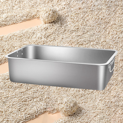 Caja De Arena Para Mascotas Con Tapa Abierta, 40x30x10cm