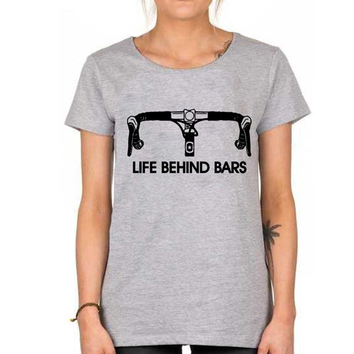 Remera De Mujer Life Behind Bars Bicicleta Bici Ruta M4