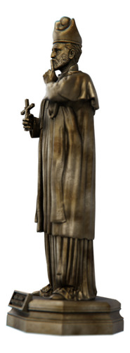Estátua São João Nepomuceno - Mártir Do Segredo Da Confissão Cor Cor Ouro Velho