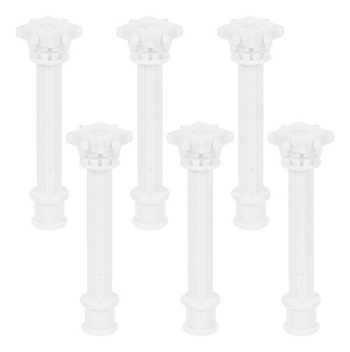 Miniestatua De Columna Romana Con Columnas Griegas, 6 Piezas
