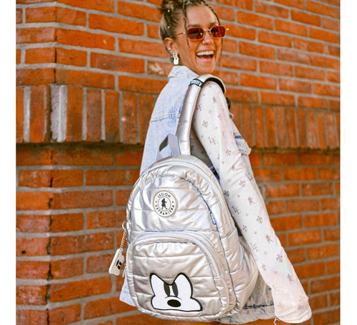 Mochila Alison Mickey Silver