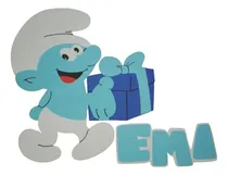 Comprar Personajes Para Cumpleaños Pitufos Goma Eva Decoracion