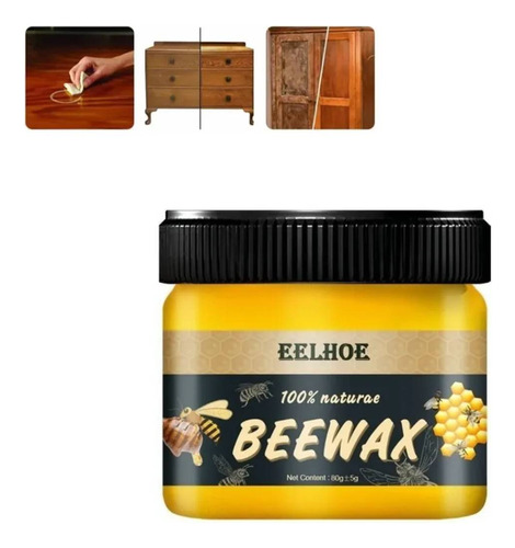 Cera De Abeja Wood Care Wax Para Pulir Muebles, 80 G