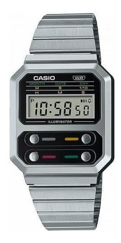 Reloj Casio Vintage A-100we-1a Agente Oficial
