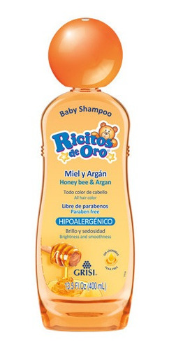 Shampoo Miel Y Argán Ricitos De Oro 400 Ml