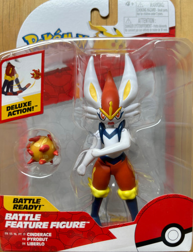 Juguete Pokemon Battle Feature Figure Cinderace Accion