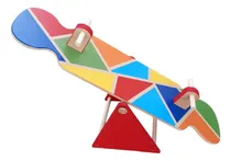 Comprar Sube Y Baja Madera - Juego De Plaza - Montessori Pikler Color Arcoiris Fuertes