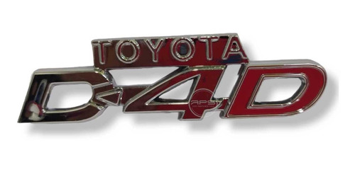 Emblema Toyota D-4d  Cromado 