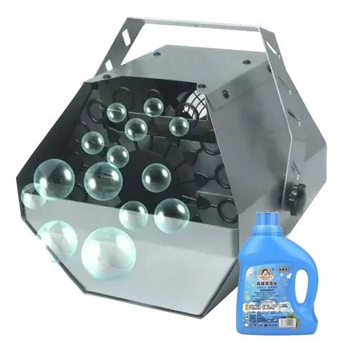 Maquina Para Hacer Burbujas Eventos Fiestas + 500ml Liquido 