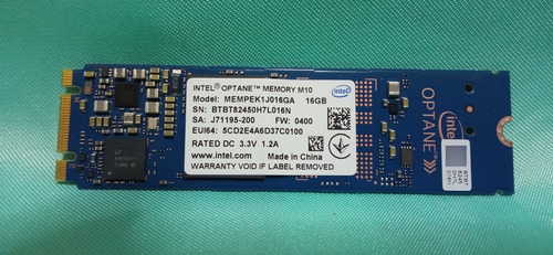 Memoria Intel® Optane M10 16 Gb Mempek1j016ga Operativo