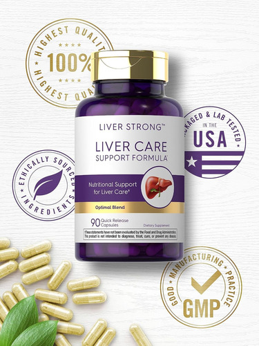 Carlyle Liver Care Suplemento De Apoyo Hepático 90 Capsulas Sin Sabor