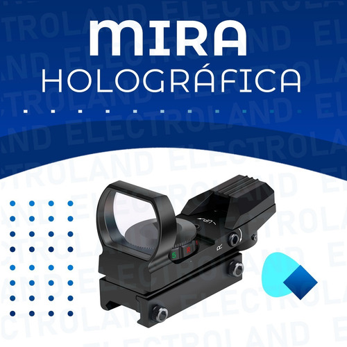 Imagen 2 de 10 de Mira Táctica Militar Holográfica Réflex Retícula Rojo Verde