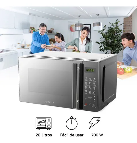 Microondas De Mesa Digital Xion Xi-mw2050inox 20 Litros