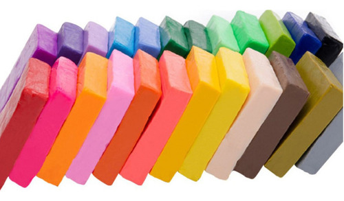 Arcilla Polimérica En Bloques Pequeños De 24 Colores, Kit De