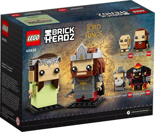 Lego Brickheadz Aragorn Y Arwen El Señor De Los Anillos