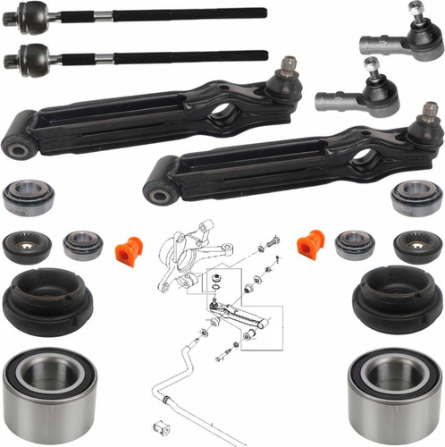 Horquillas Y Bieletas Std Rotula Baleros Gmc Matiz 2010-2015