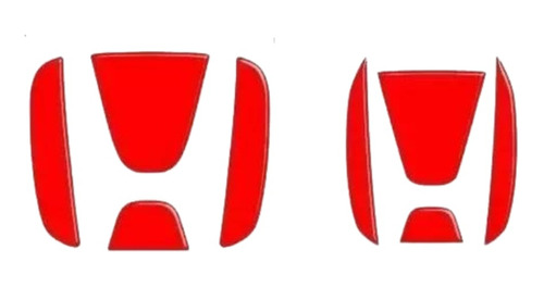 Kit Aplique Emblema Insignia Rojo Honda Civic 2017 - 2021