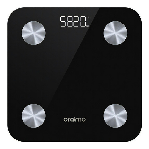 Bascula Inteligente Oraimo Opc-sc20 Digital Bluetooth Color Negro