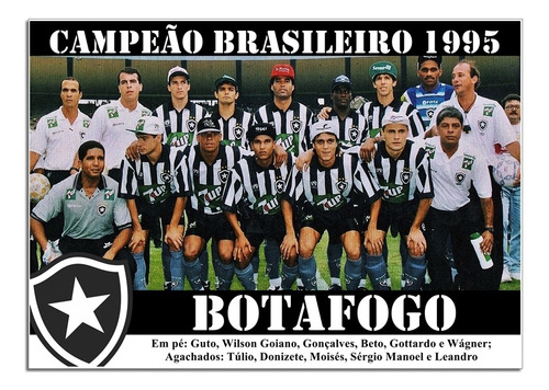 Poster Do Botafogo - Campeão Brasileiro 1995
