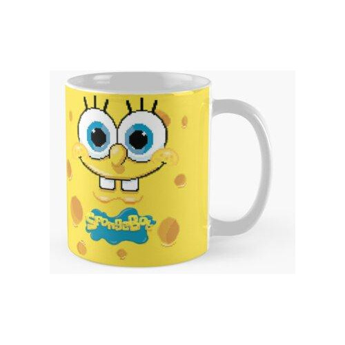 Taza Píxel De Bob Esponja Calidad Premium