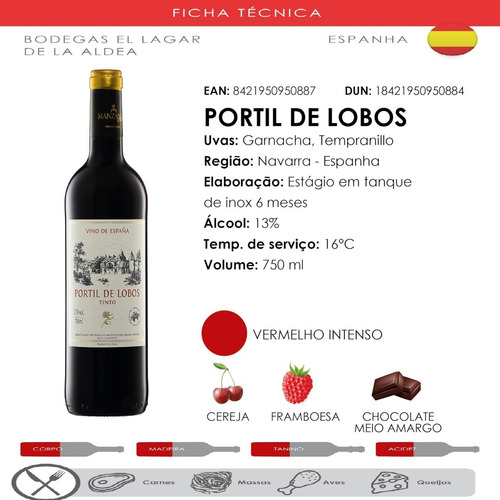 Vinho Portil De Lobos 750ml