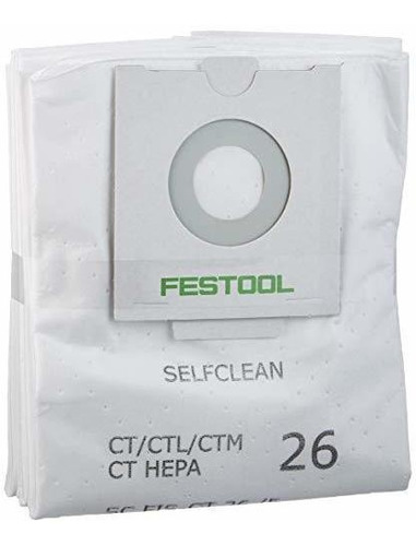 Bolsas Para Aspiradora Festool Ct/ctl/ctm 26 Pack X 5u