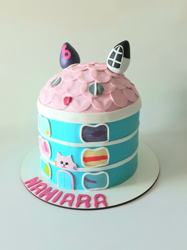 Torta Gabby's Dollhouse Artesanal Gaby Casa De Muñecas
